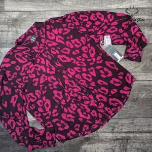 Worthington Long Sleeve Burron Down Blouse Size L